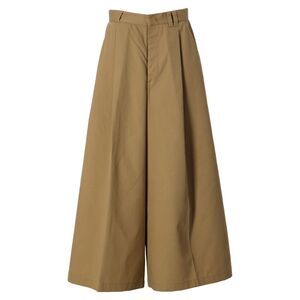 Moncler Palm Angels Wide-Leg Pants in Brown Cotton